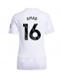 Manchester United Amad Diallo #16 Vieraspaita Naisten 2025-26 Lyhythihainen